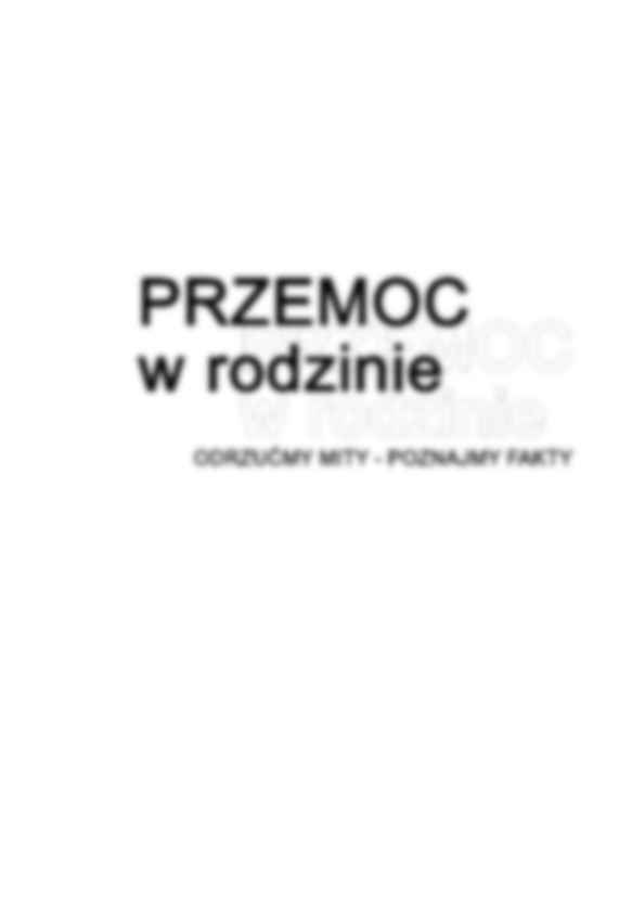 Przemoc w rodzinie - mity i fakty - strona 3