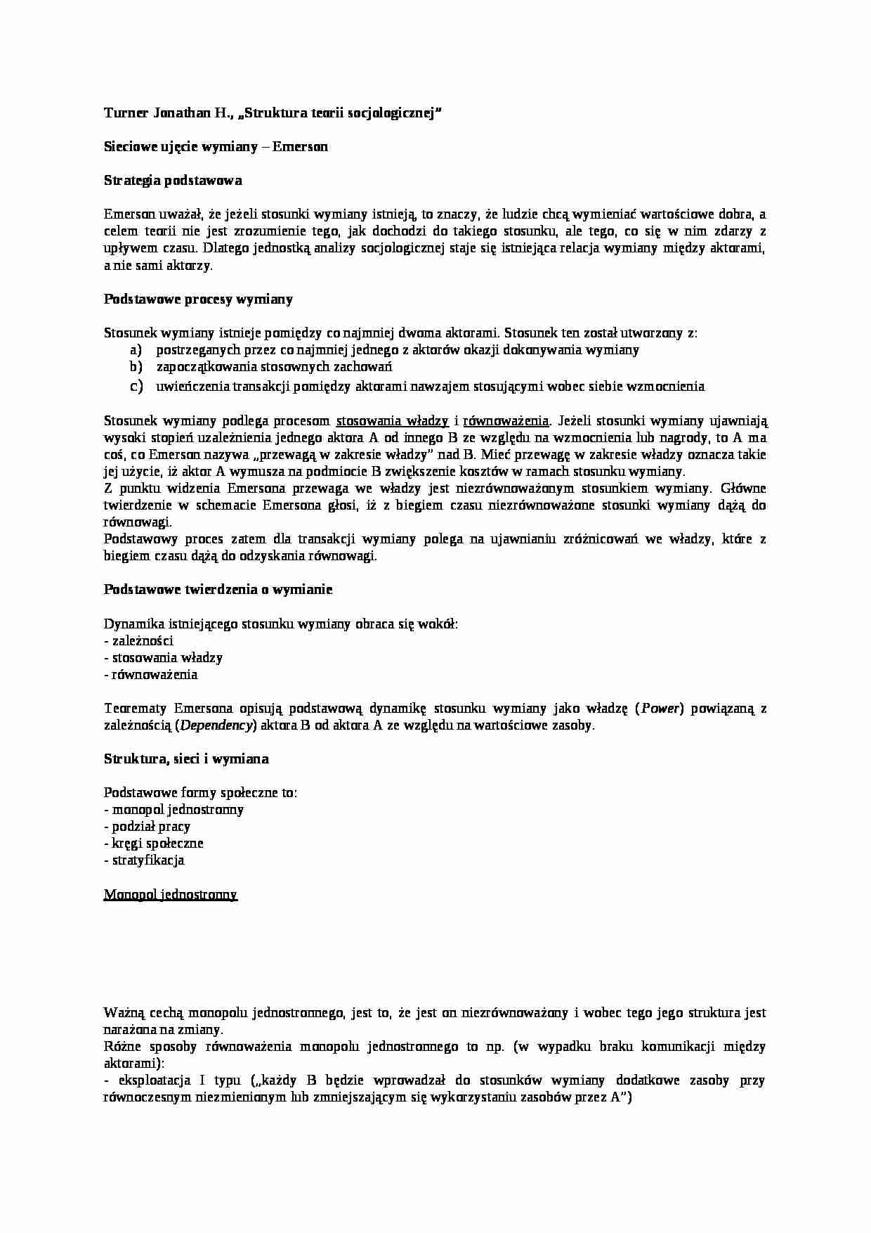 Struktura teorii socjologicznej - strona 1