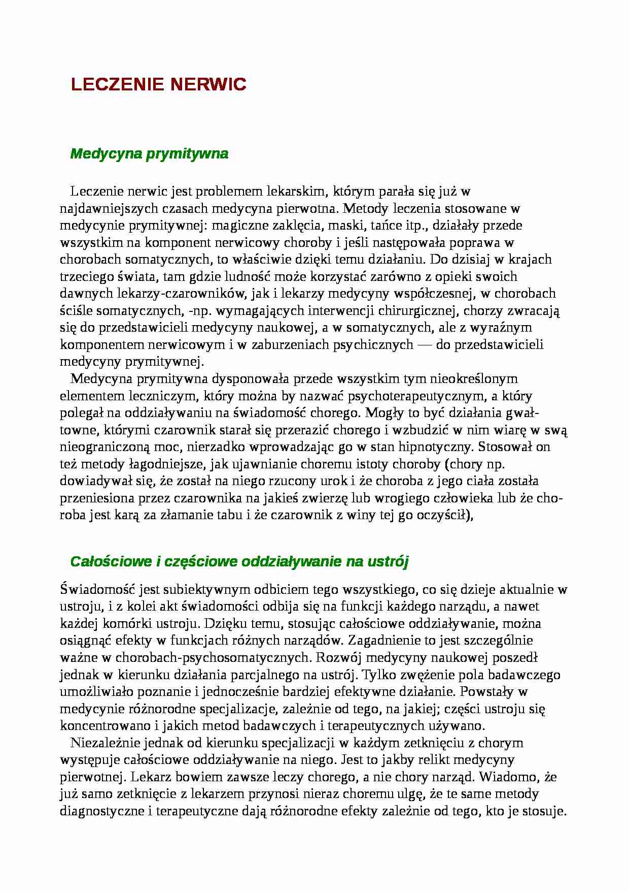 Leczenie nerwic  - strona 1