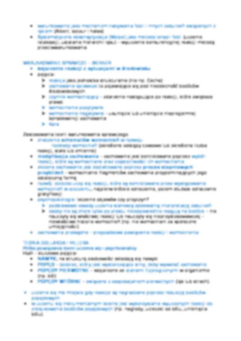 Podejście teorii uczenia się do osobowości  - strona 2