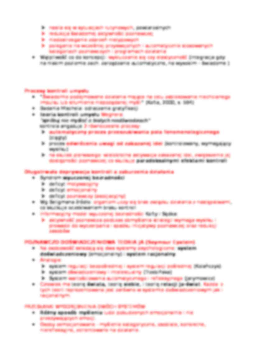 Osobowość a procesy kontroli samoragulacji - strona 3