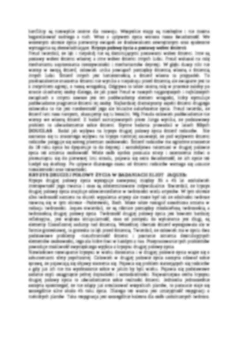 Kryzysy w różnych etapach życia - opracowanie  - strona 2