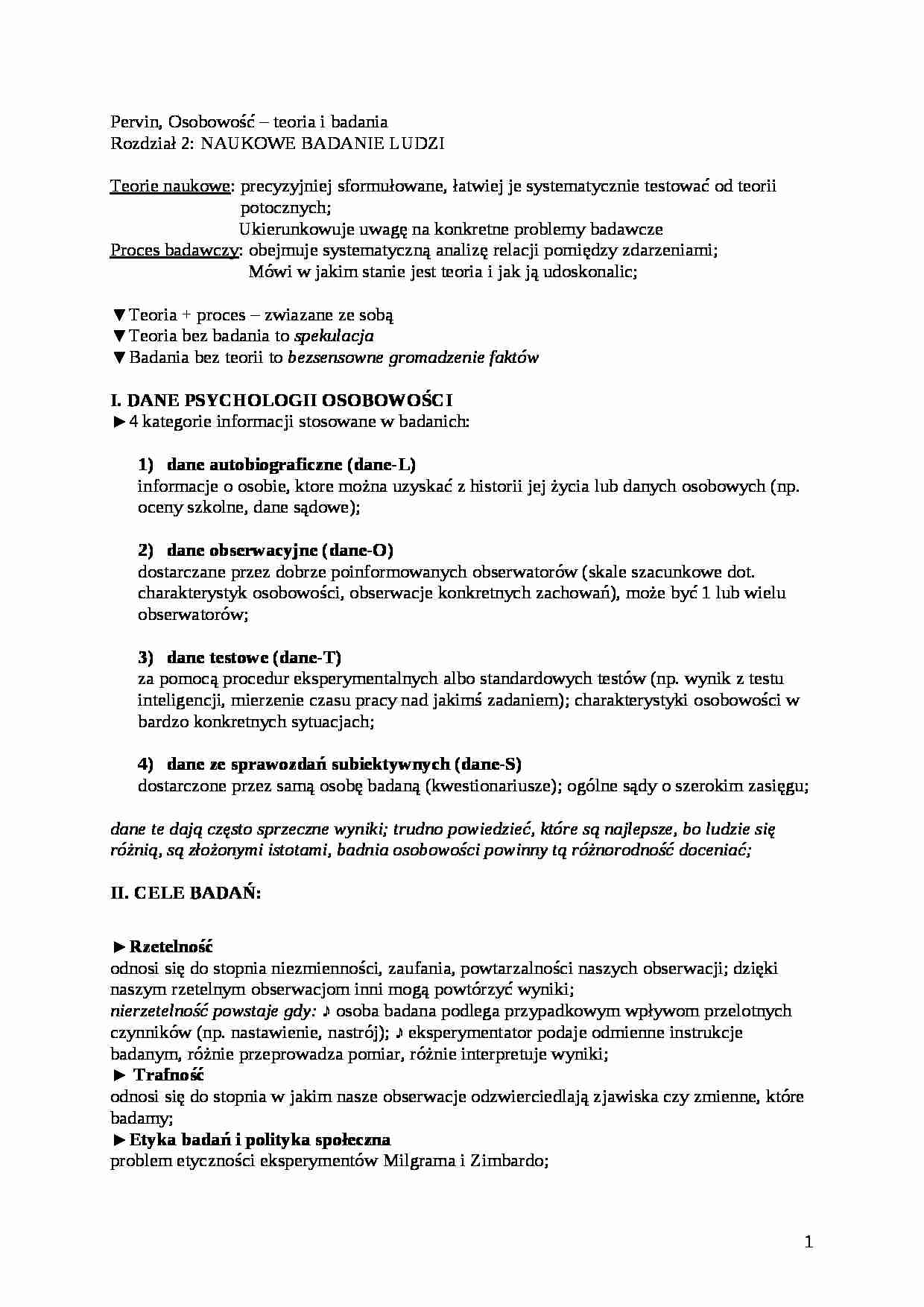 Naukowe badanie ludzi  - strona 1