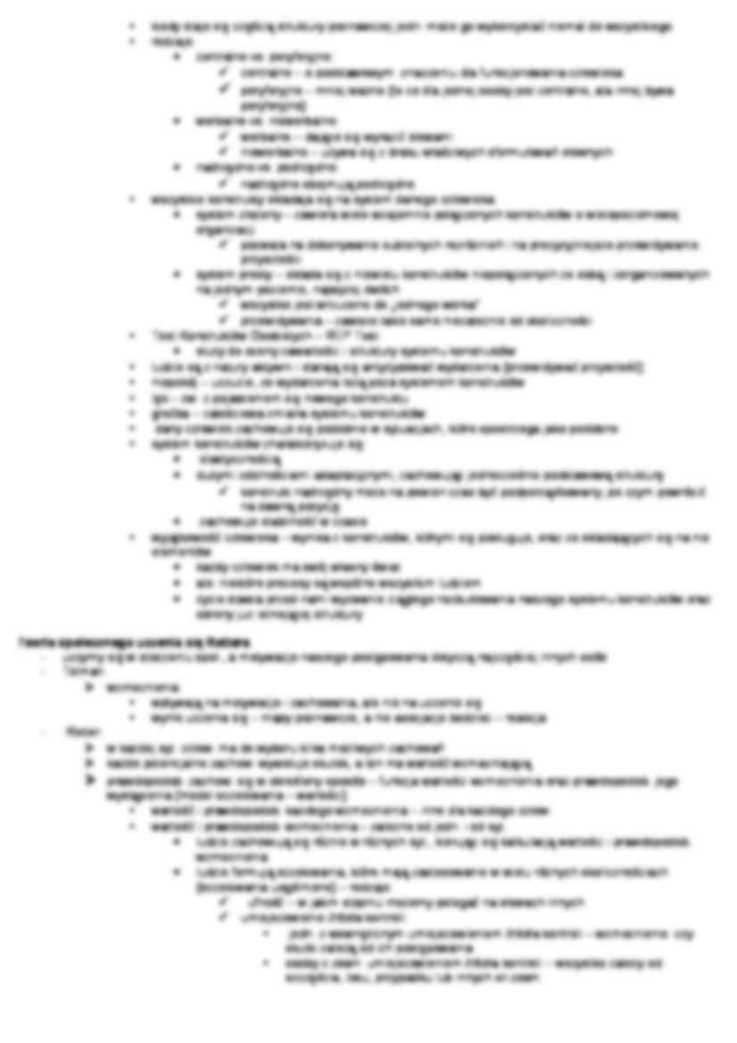 Poznawcze składniki osobowości - opracowanie  - strona 2