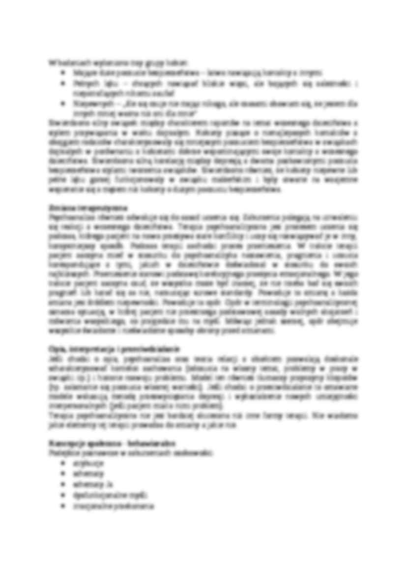 Nieprawidłowe funkcjonowanie osobowości a procesy zmiany  - strona 3