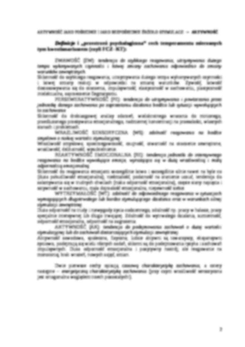 Regulacyjna teoria temperamentu - opracowanie  - strona 2