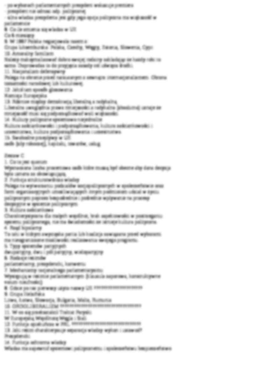 Nauka o polityce - egzamin, dr Dzwończyk - strona 3