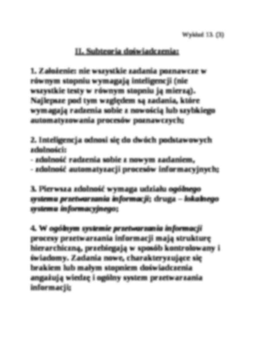Triarchiczna teoria inteligencji Sternberg - wykład nr 13 - strona 3
