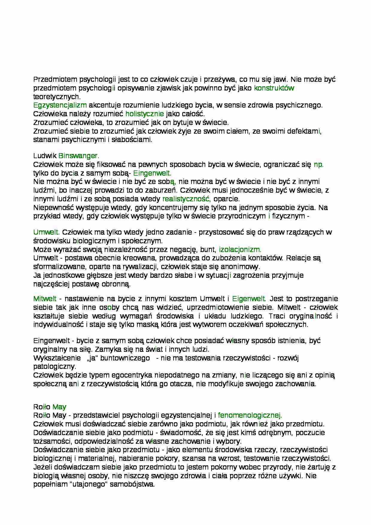 Kompedium z osobowości - opracowanie  - strona 1