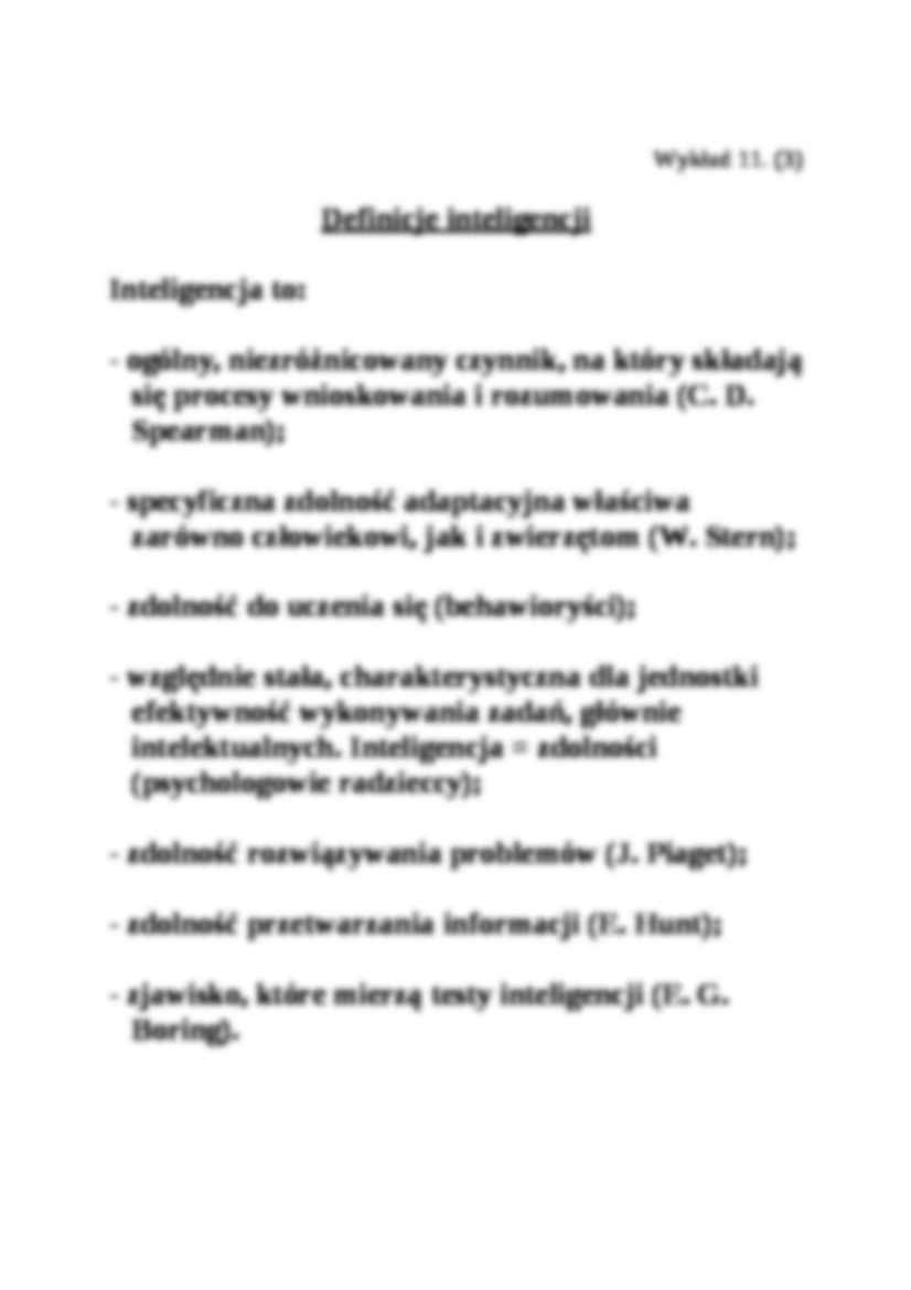 Psychologia osobowości - wykład nr 11 - strona 3
