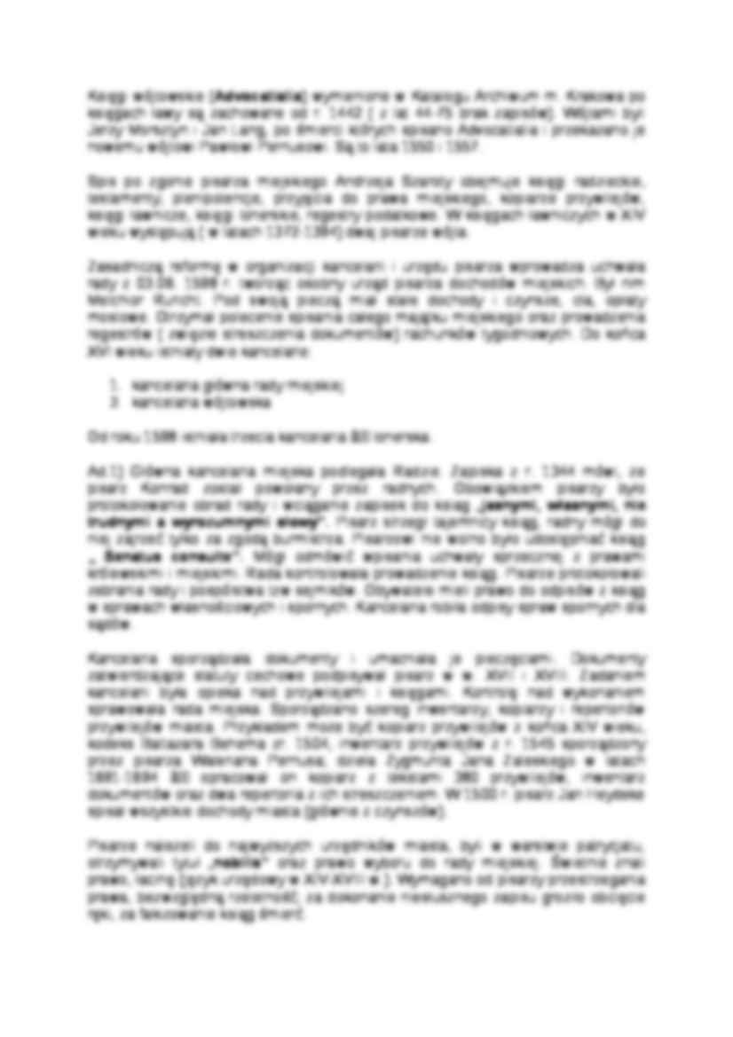 Kancelaria Krakowska - opracowanie  - strona 2