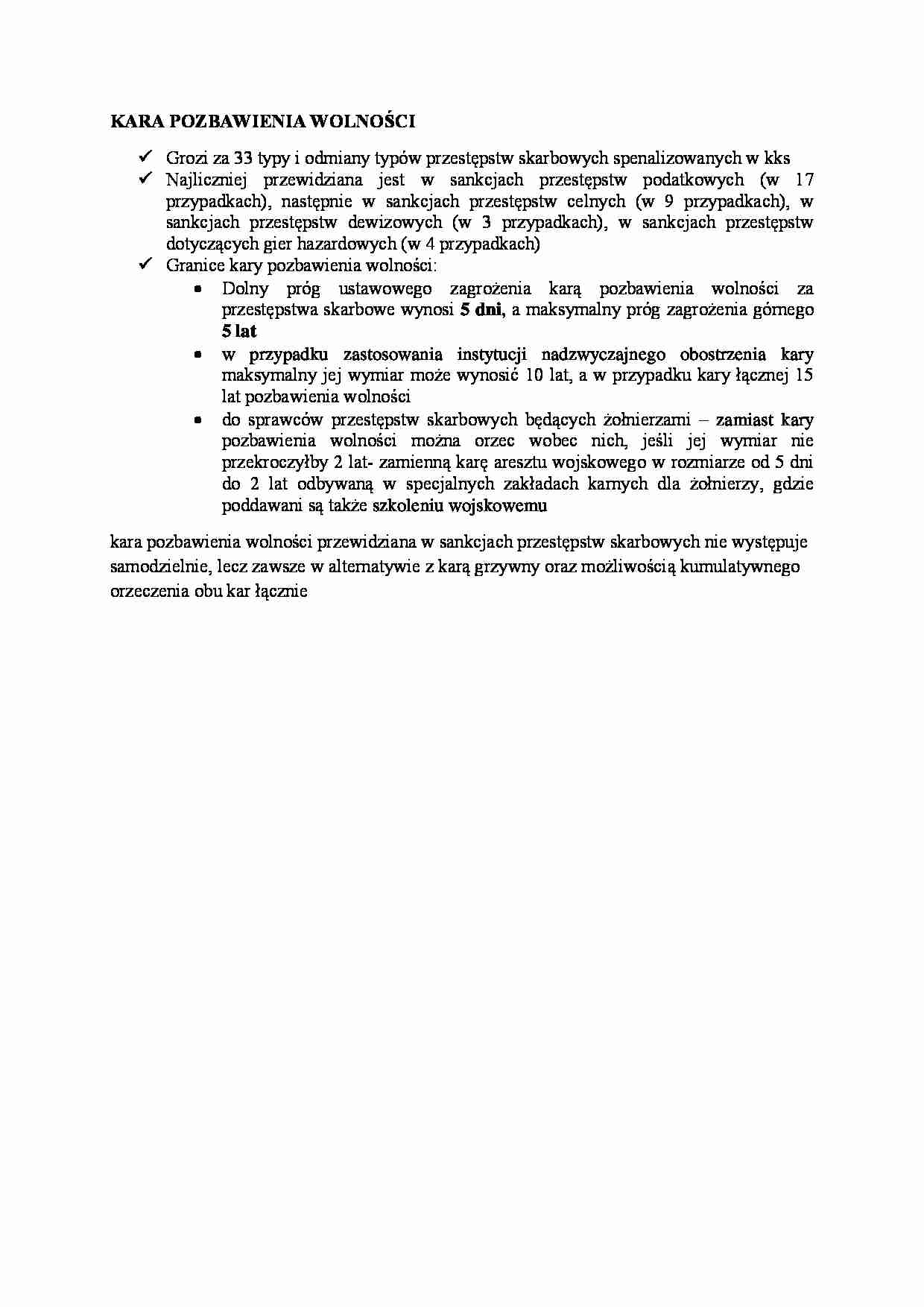 Kara pozbawienia wolności - Typy przestępstwa - strona 1