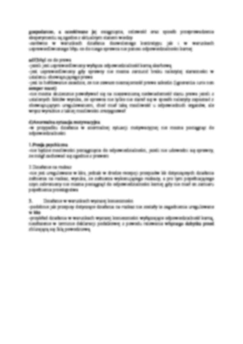 Okoliczności uchylające lub umniejszające winę - strona 3