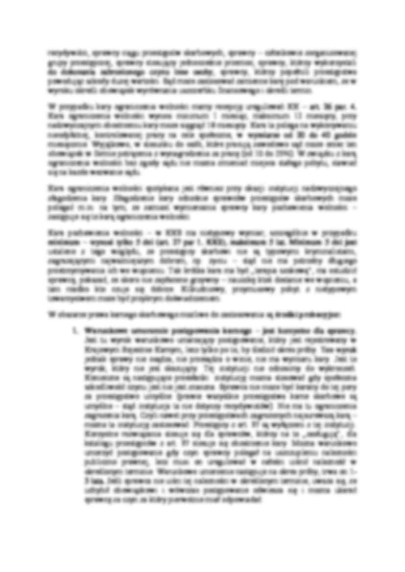 Kary i inne środki reakcji karnej na czyn zabroniony - strona 2