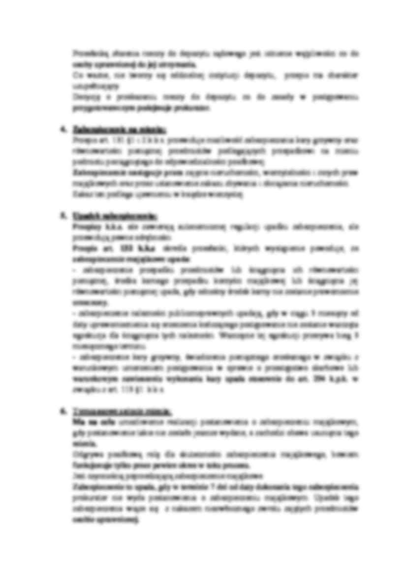 Zabezpieczenie majątkowe - uwagi ogólne - strona 2