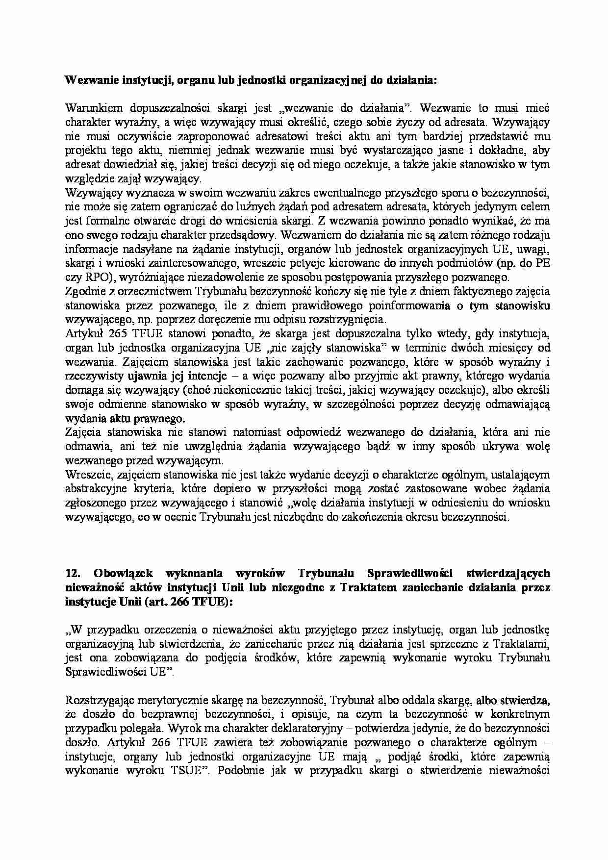  Wezwanie instytucji, organu lub jednostki organizacyjnej do działania - strona 1