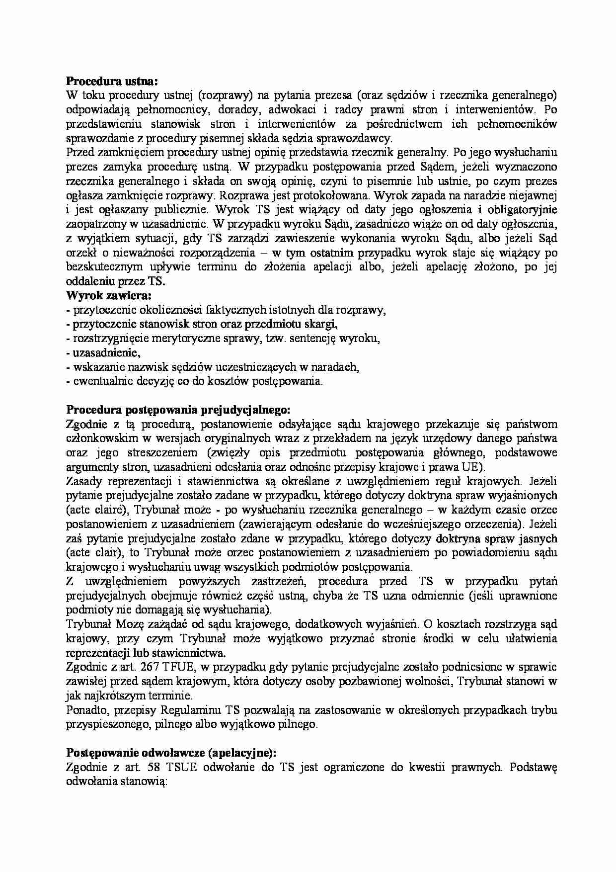 Procedura ustna - wykład - strona 1