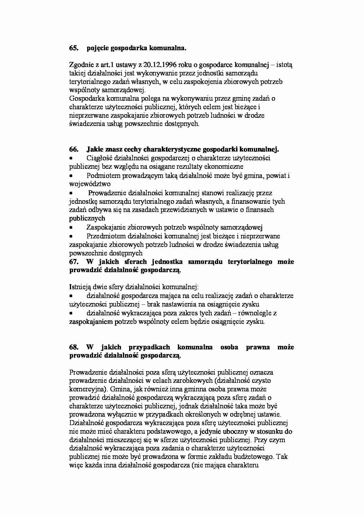 Gospodarka komunalna - wykład - strona 1