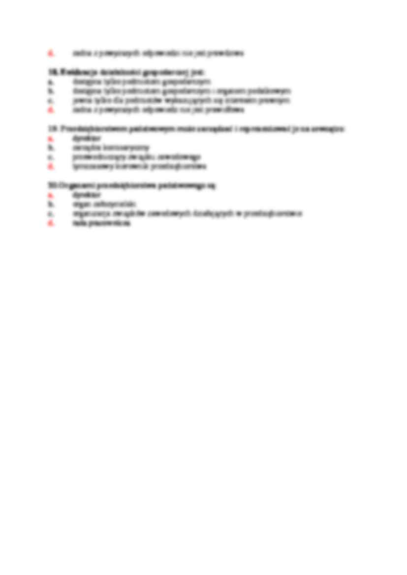 Test z publicznego prawa gospodarczego - strona 2