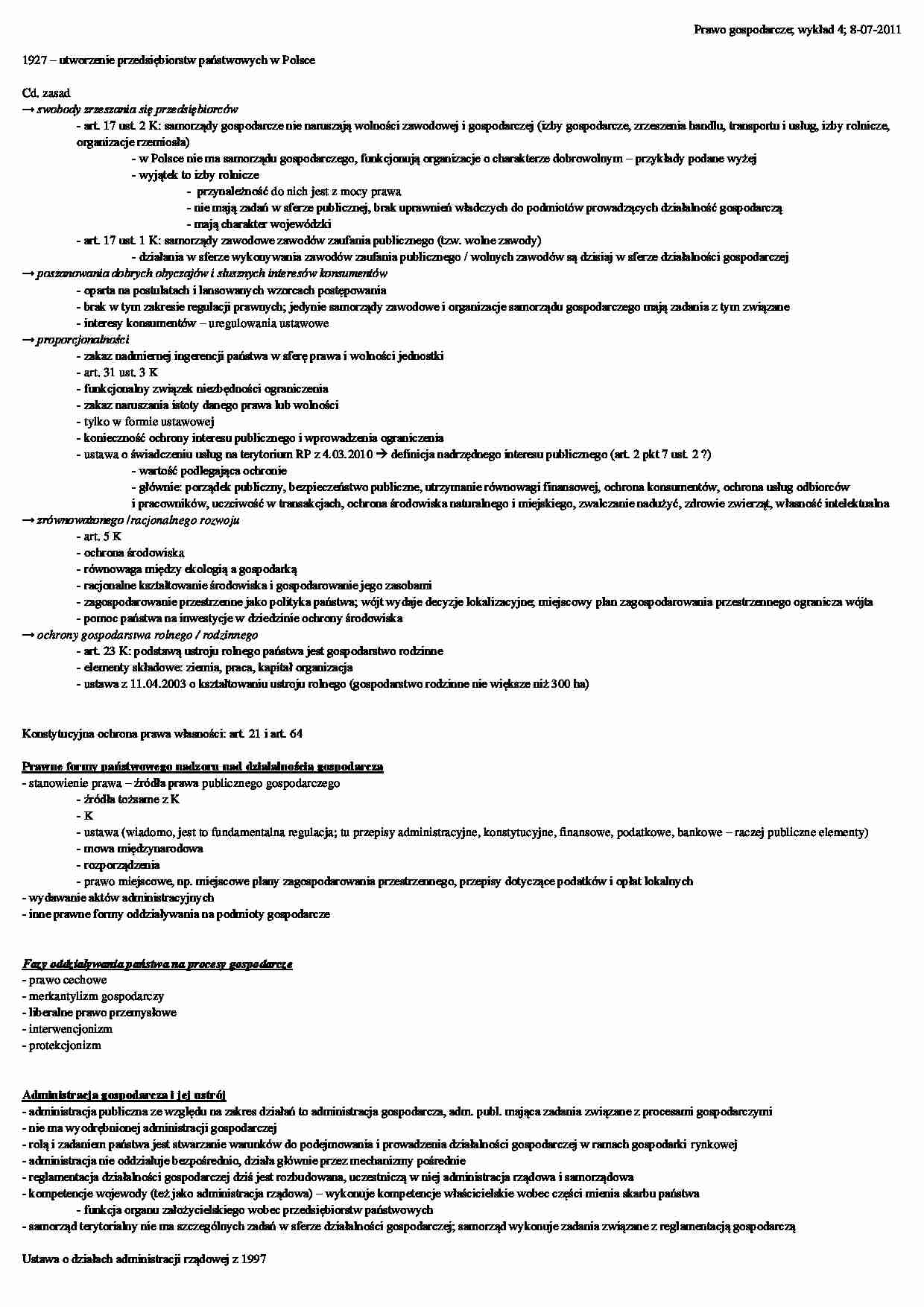 Prawo gospodarcze w Polsce - strona 1