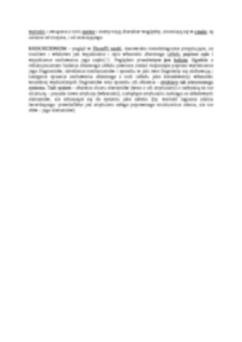 Pojęcia na egzamin -  SCJENTYZM - strona 2