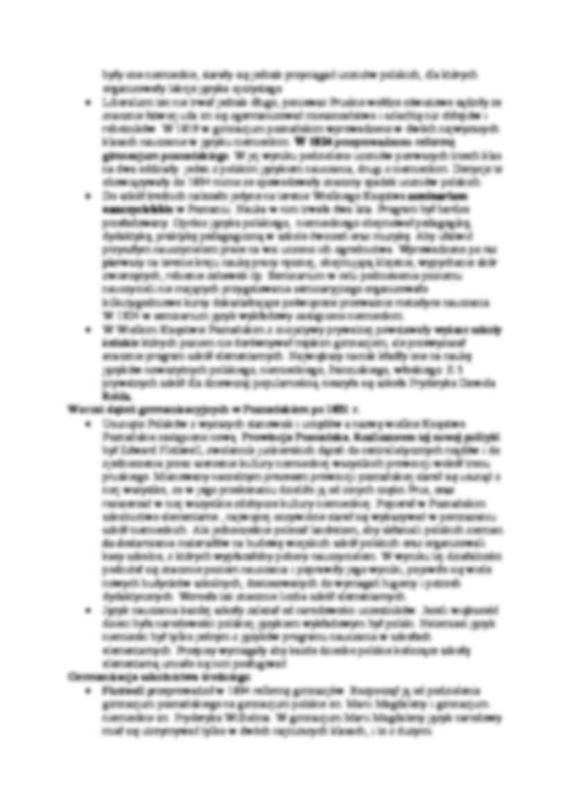 zabór pruski - szkolnictwo i wychowanie - strona 3