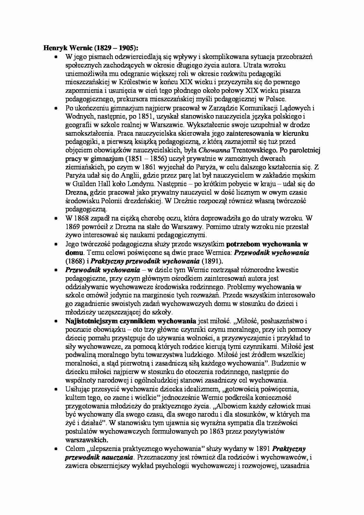 Henryk Wernic - życiorys - strona 1