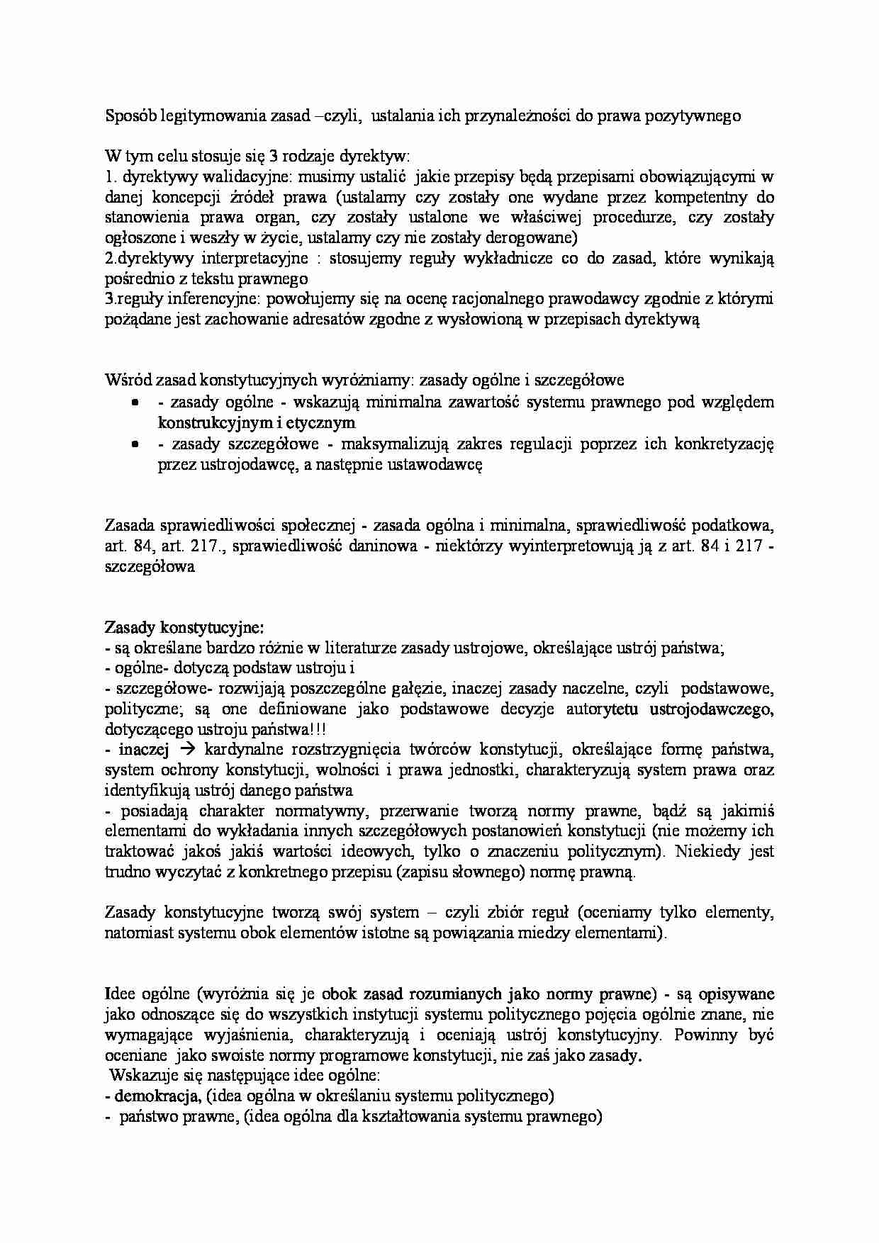 Sposób legitymowania zasad - strona 1