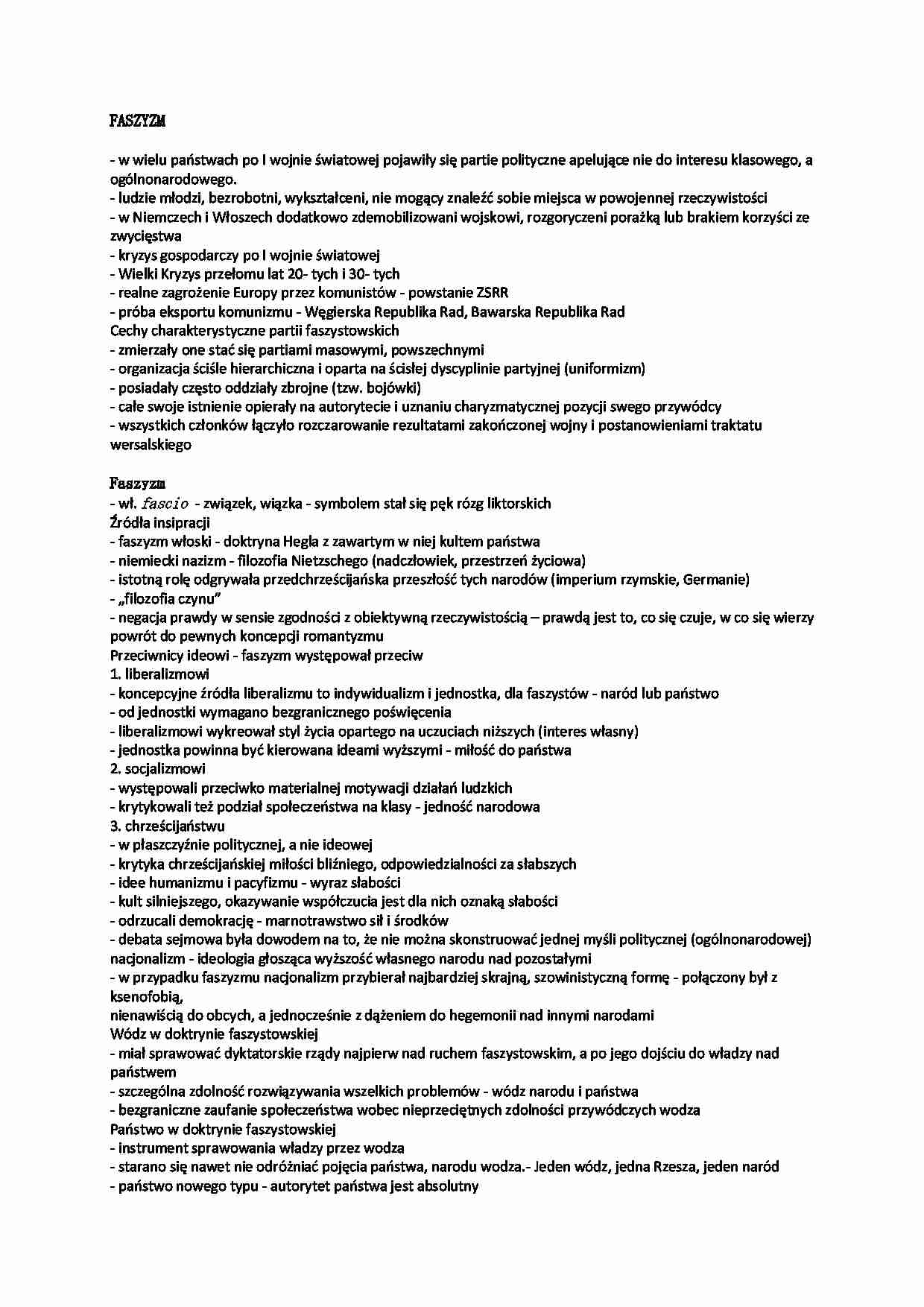 Faszyzm-założenia - strona 1