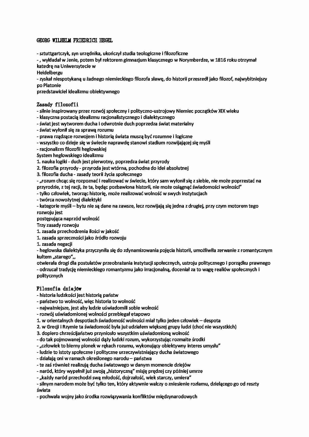 Georg Wilhelm Friedrich Hegel - Zasady filozofii - strona 1