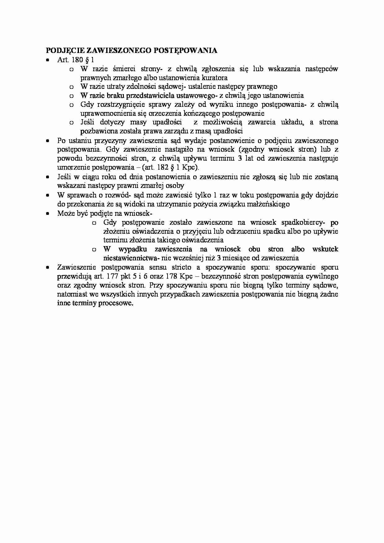 Podjęcie zawieszonego postępowania  - strona 1