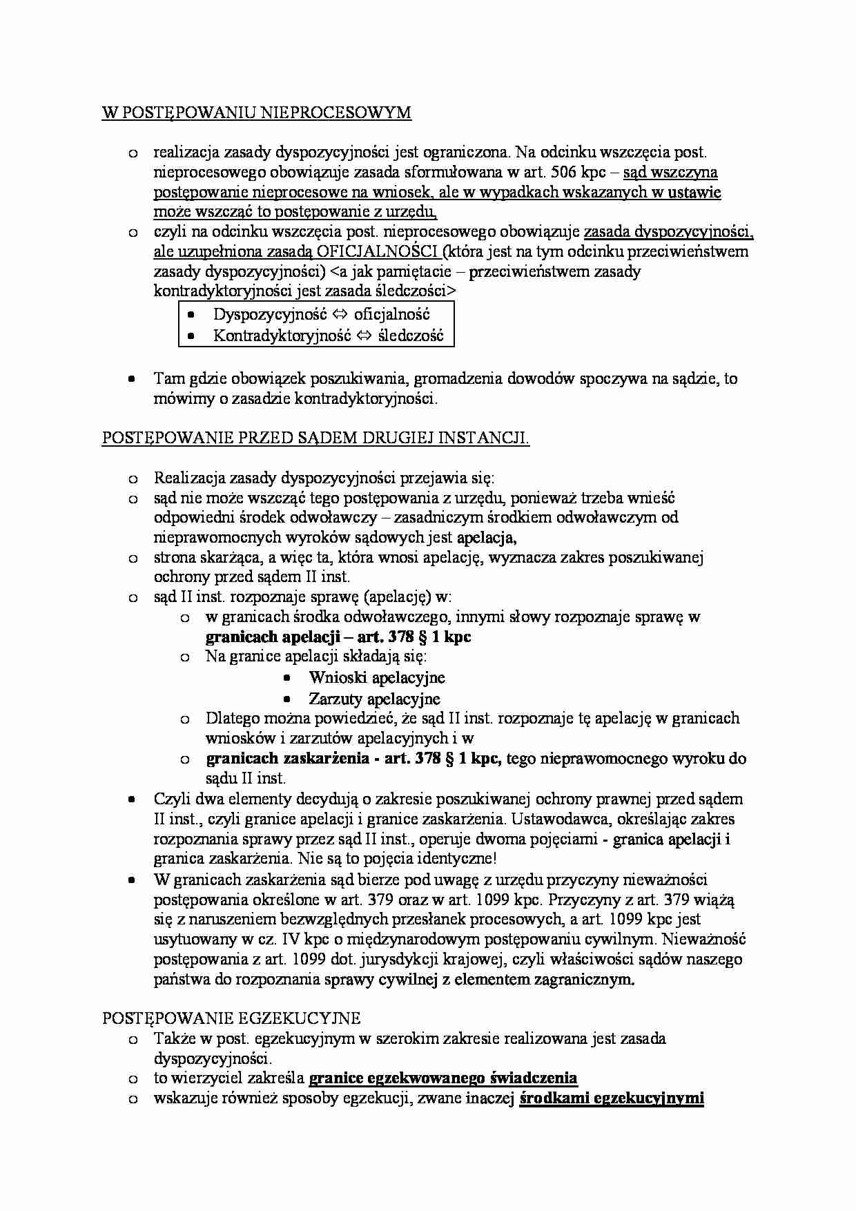 Postępowanie przed sądem I instancji w postępowaniu nieprocesowym - strona 1