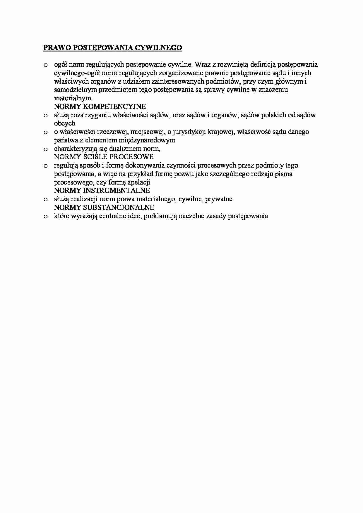 Prawo postępowania cywilnego. - strona 1