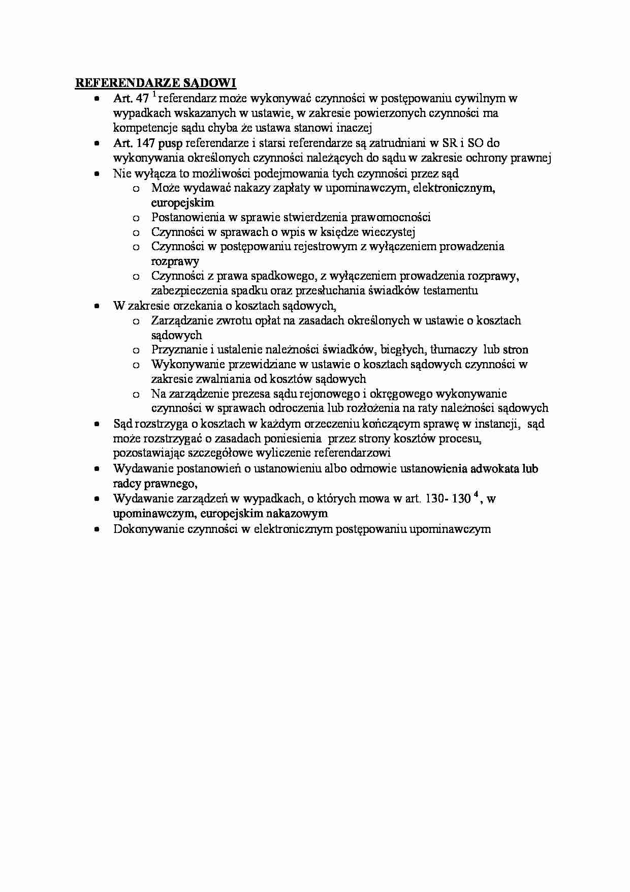 Referendarze sądowi - omówienie. - strona 1