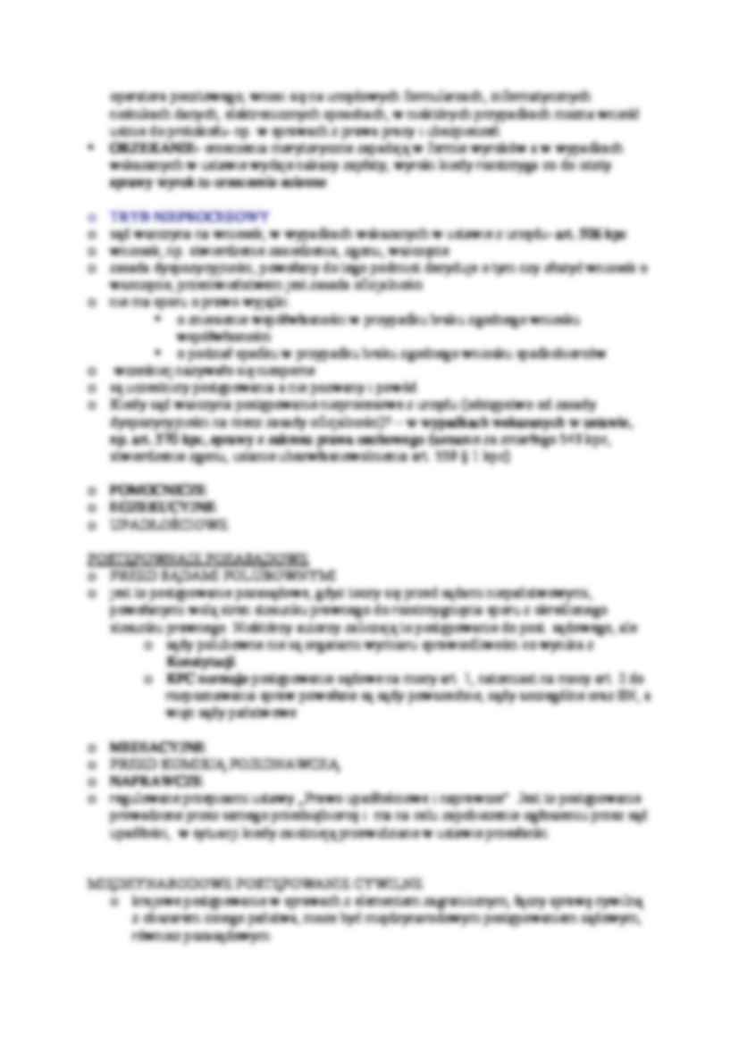 Rodzaje postępowań cywilnych. - strona 2