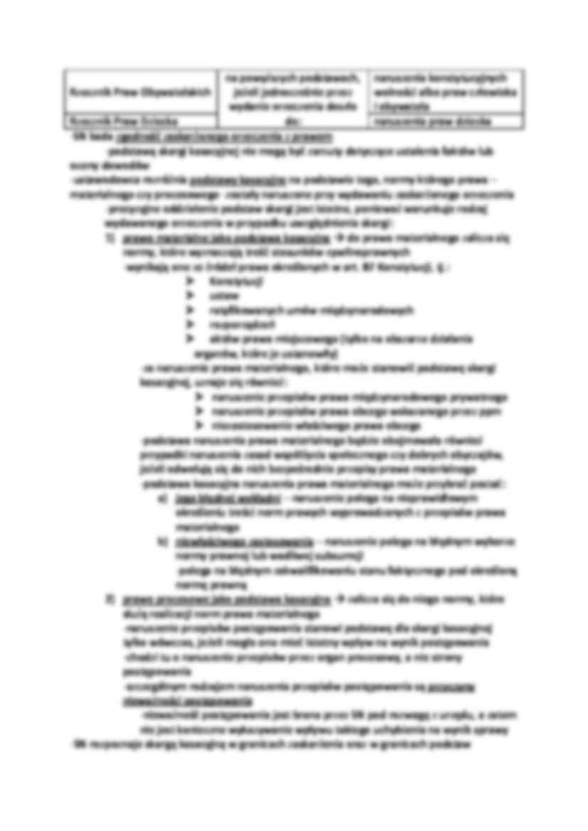 Skarga kasacyjna  - wykład. - strona 2