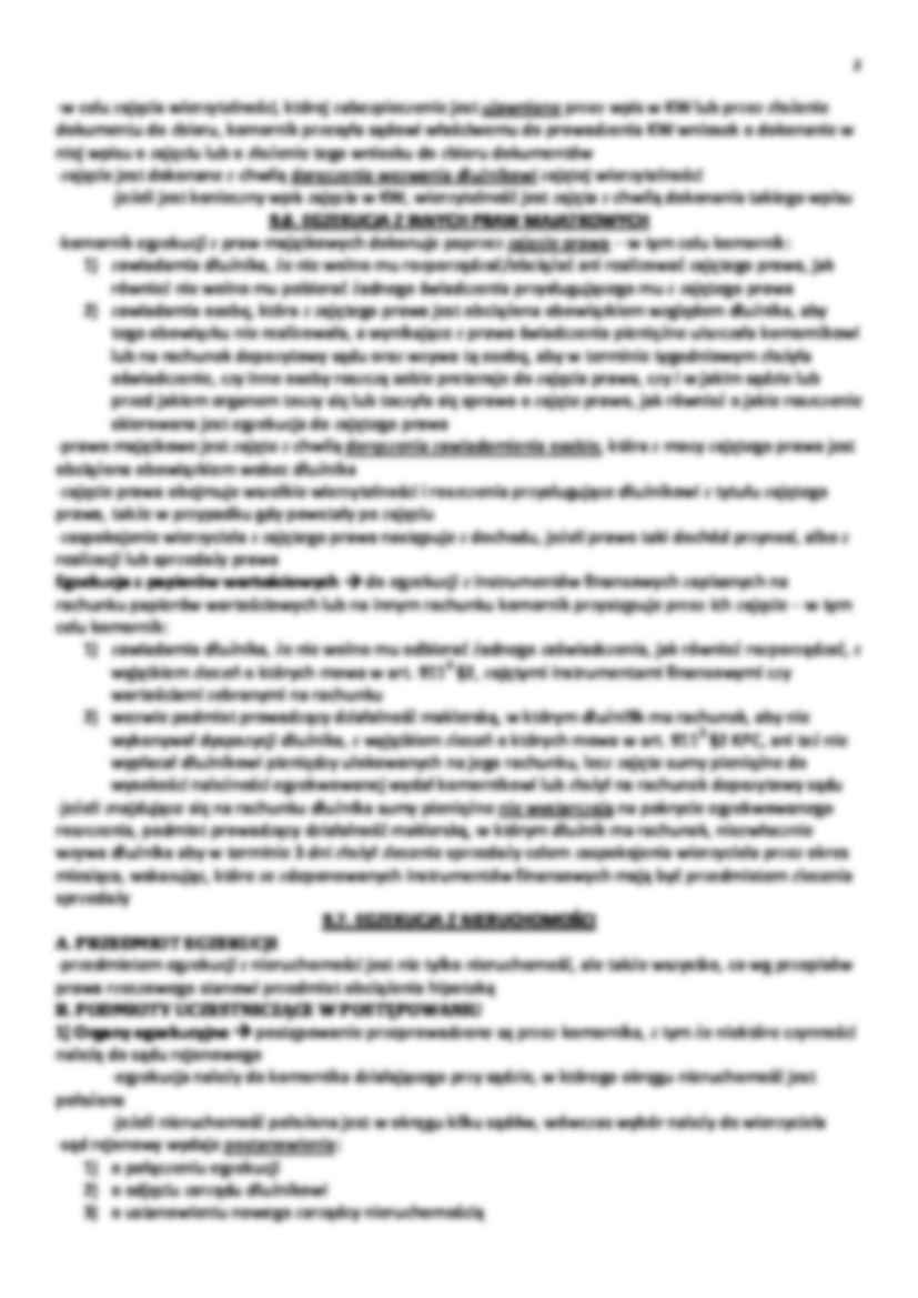 Egzekucja z praw majątkowych i świadczeń niepieniężnych. - strona 2