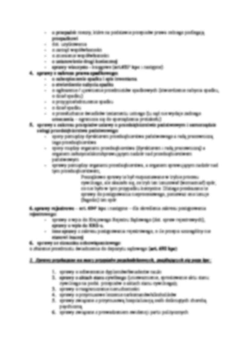 Zakres przedmiotowy postępowania nieprocesowego. - strona 2