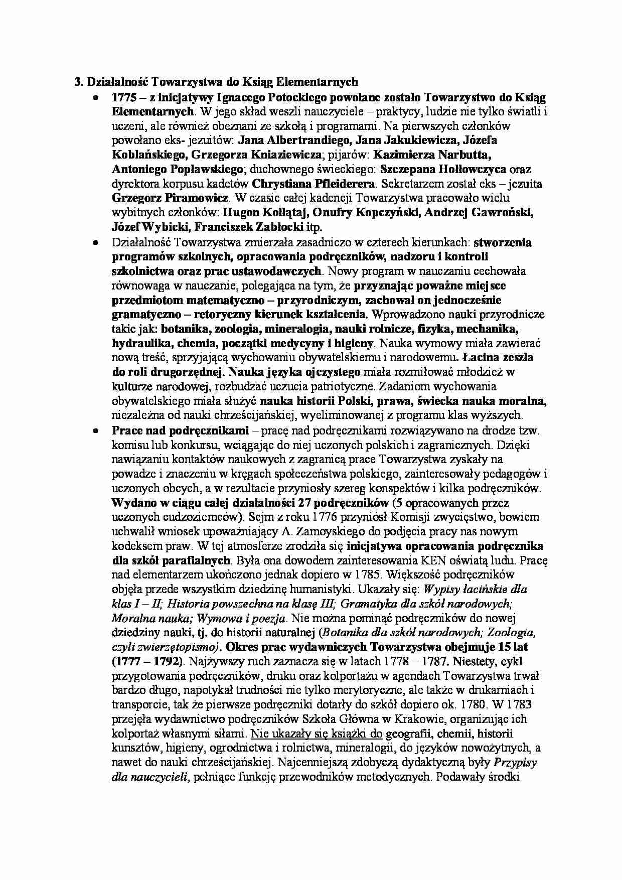 Działalność Towarzystwa do Ksiąg Elementarnych - Prace nad podręcznikami - strona 1