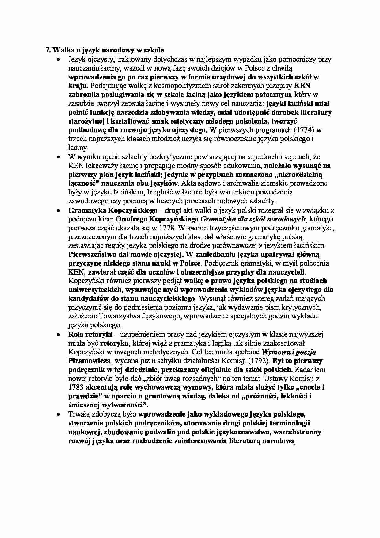 Walka o język narodowy w szkole - strona 1