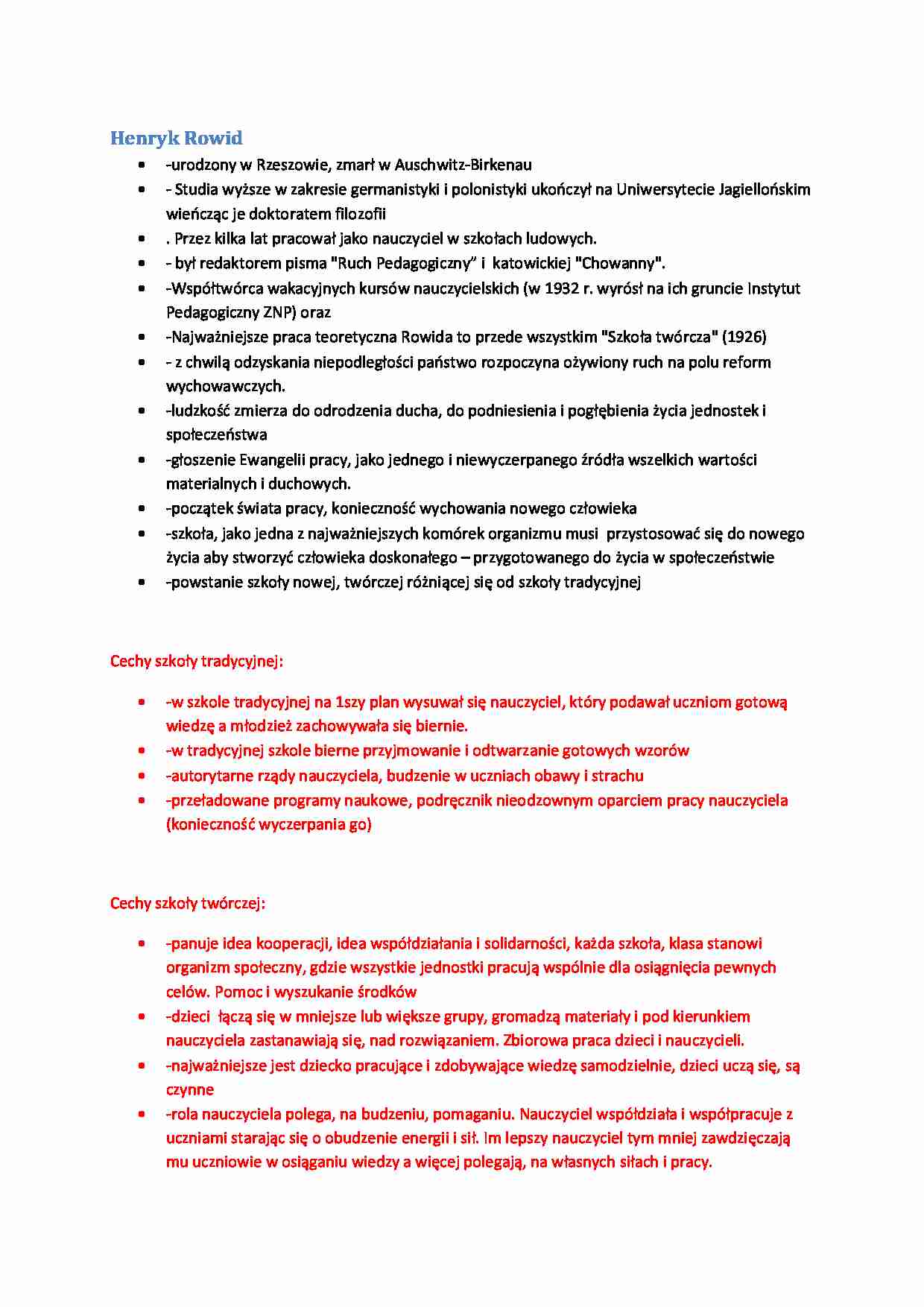 Henryk Rowid - referat - strona 1