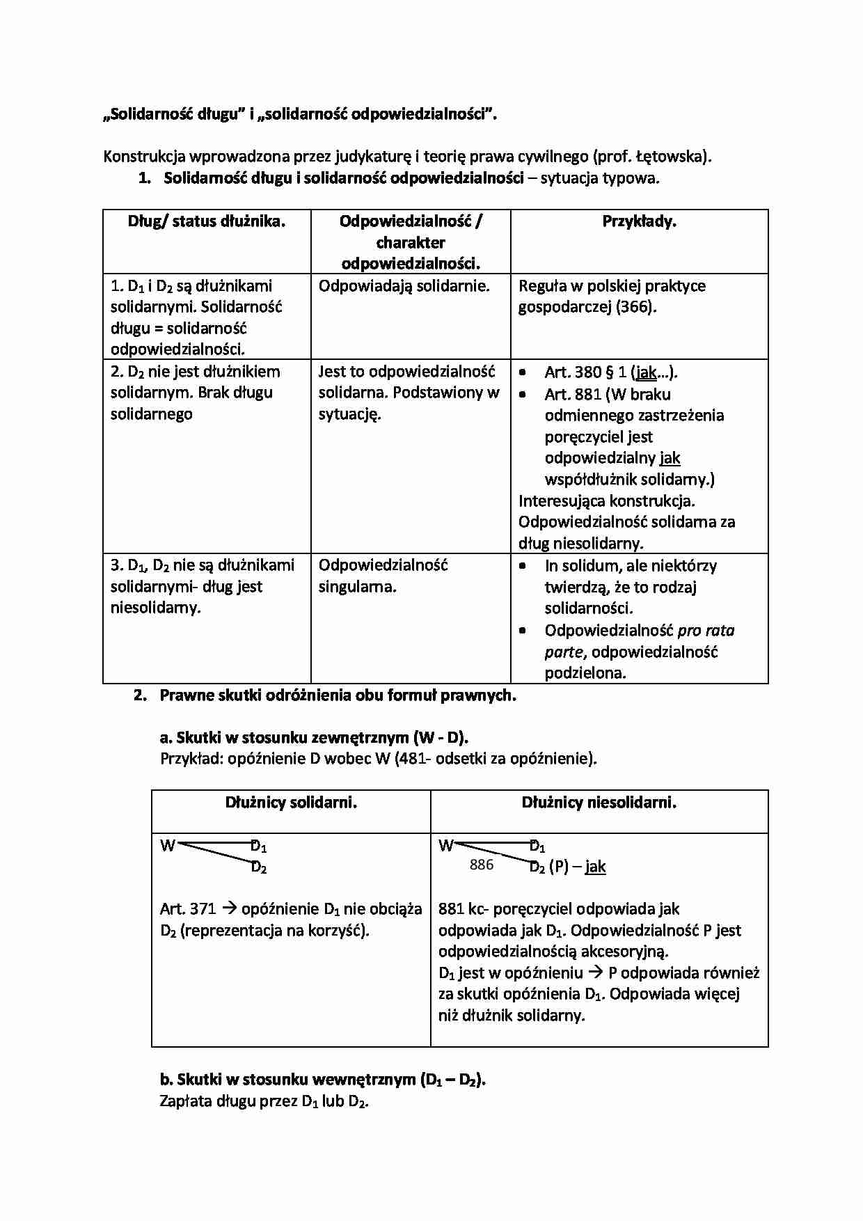 „Solidarność długu” i „solidarność odpowiedzialności”. - strona 1