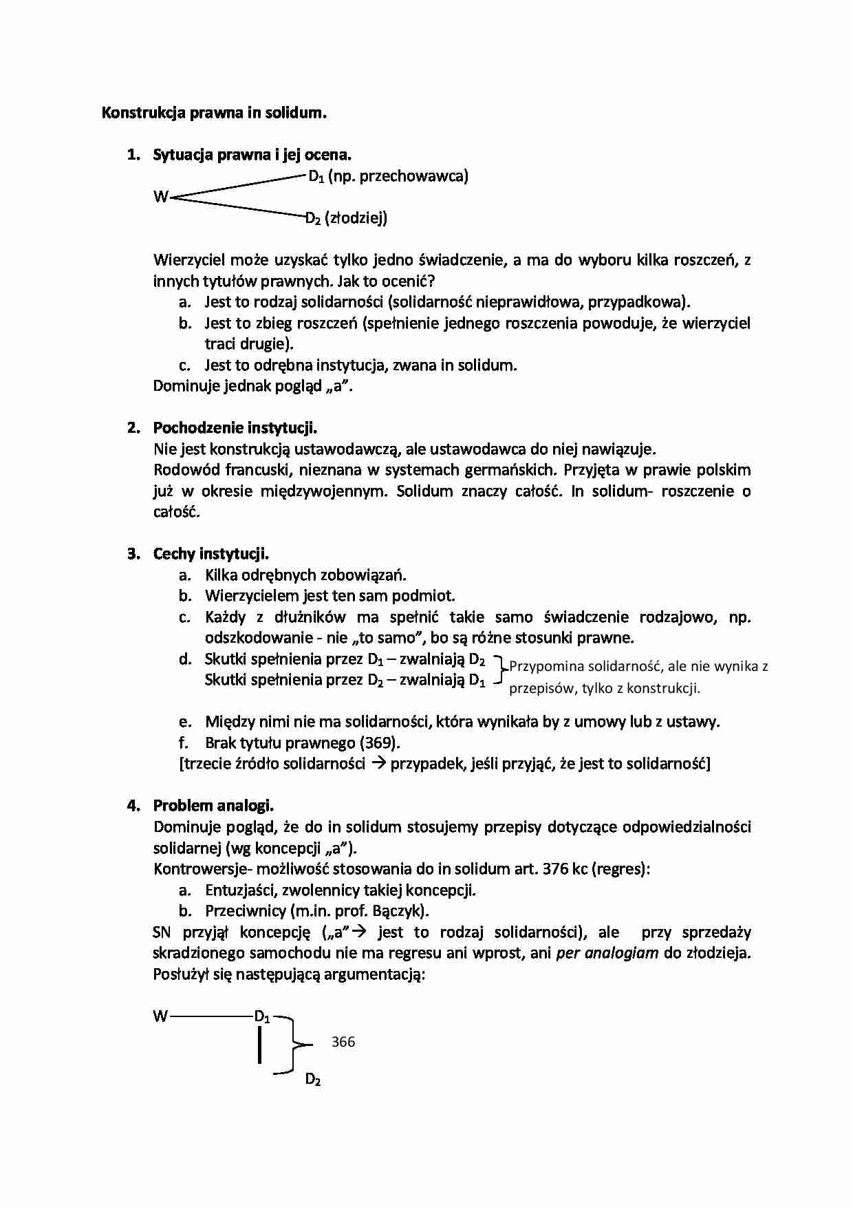 Konstrukcja prawna in solidum. - strona 1