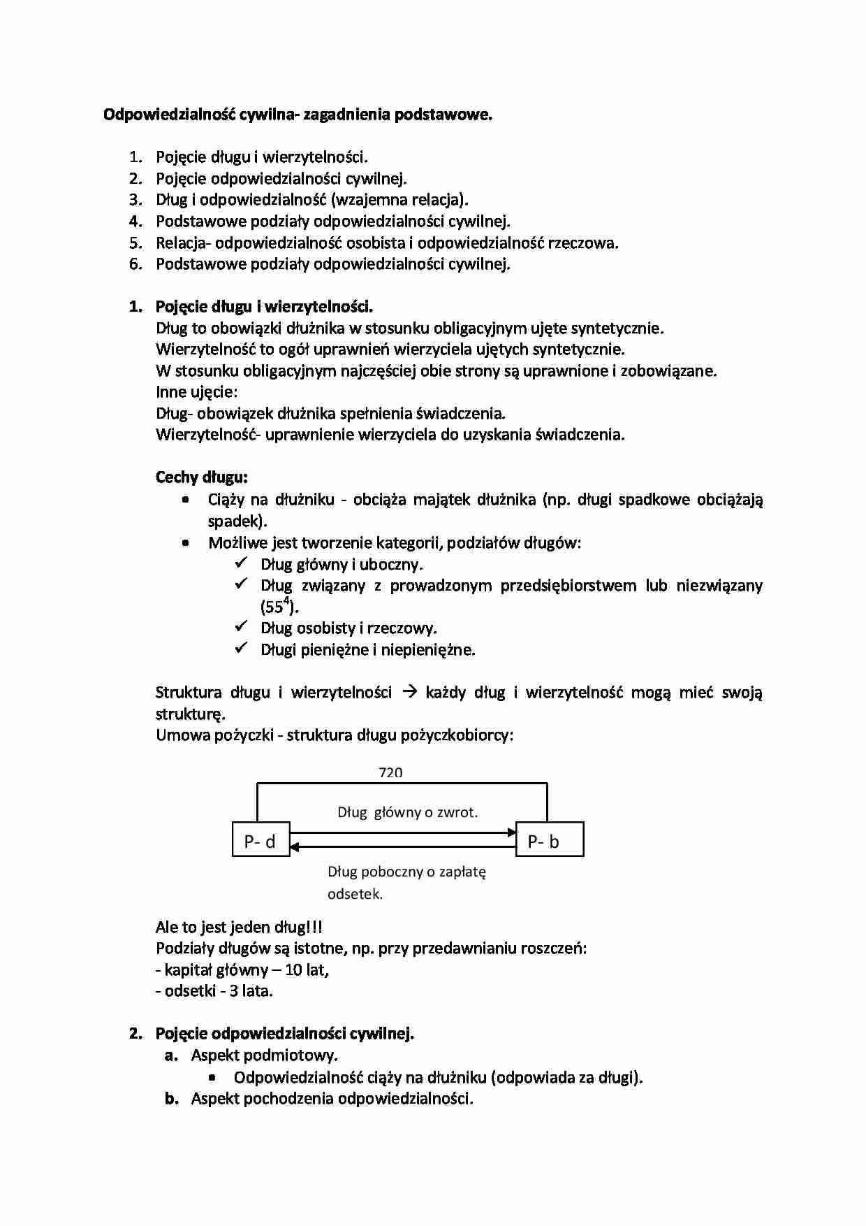 Odpowiedzialność cywilna- zagadnienia - strona 1
