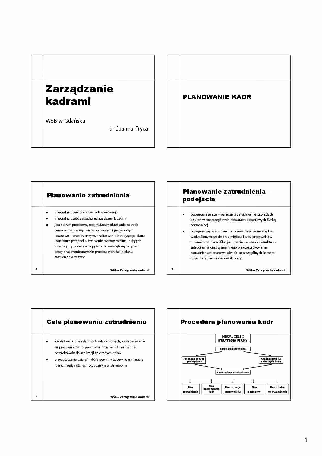 Planowanie i alokacja kadr (7 stron) - strona 1