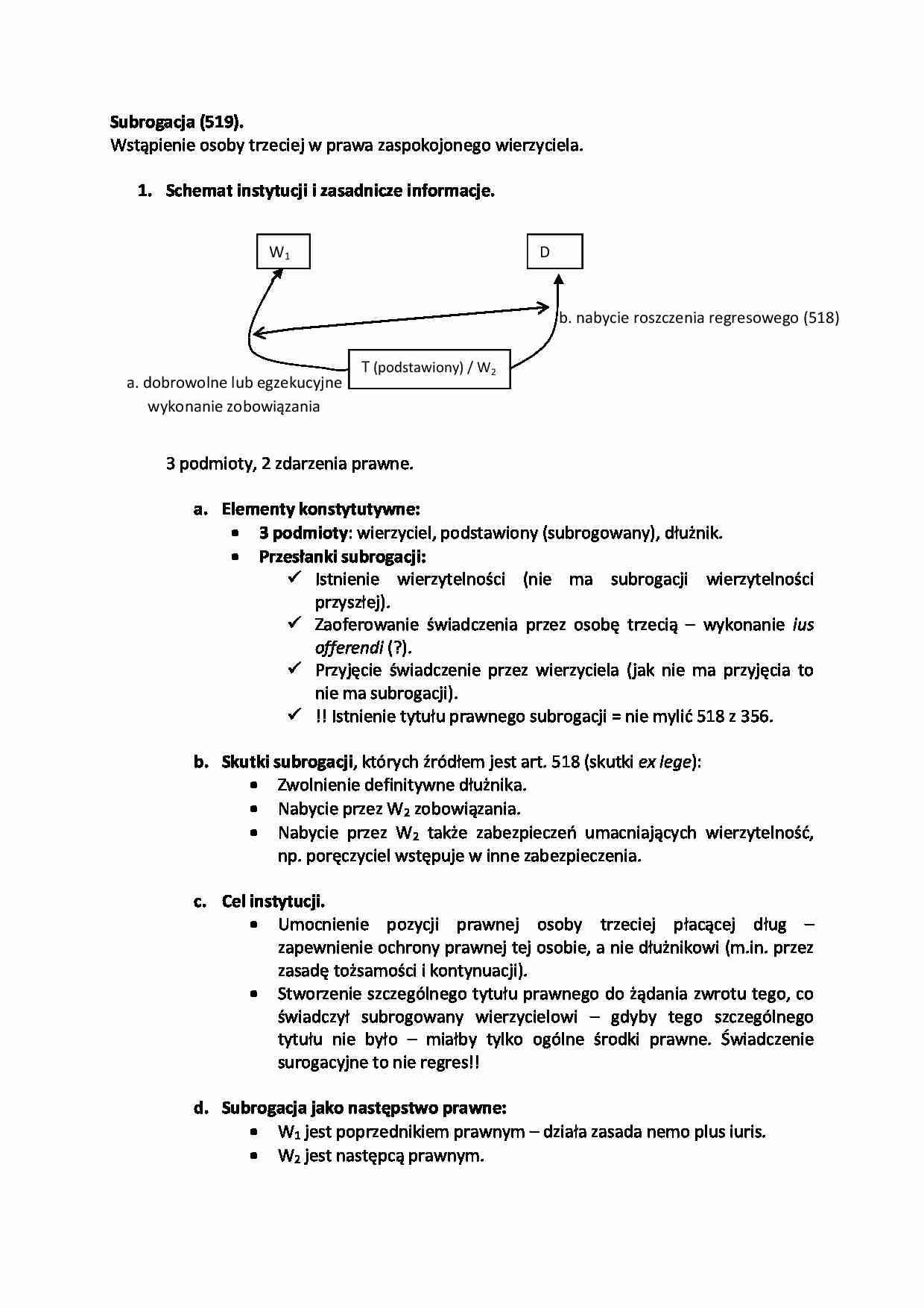 Subrogacja - omówienie - strona 1