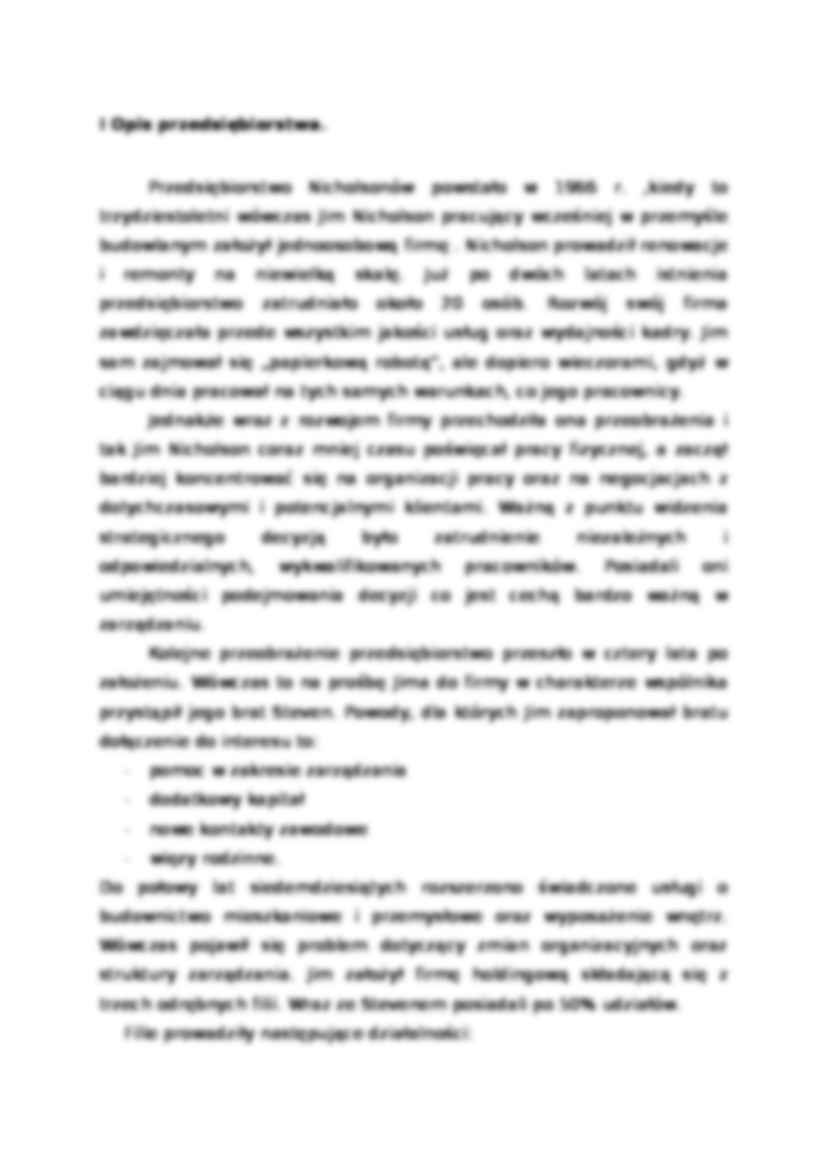 Strategia rozwoju przedsiębiorstwa J i S Nicholson LTD - strona 3