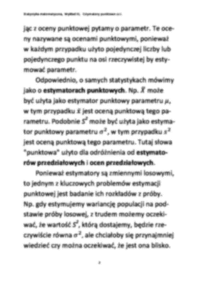 Estymatory punktowe - strona 2