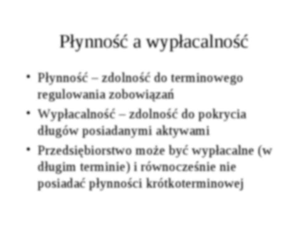 Analiza płynności finansowej przedsiębiorstwa - strona 2