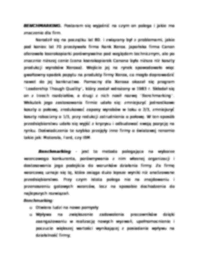 Benchmarking - Definicja - strona 2